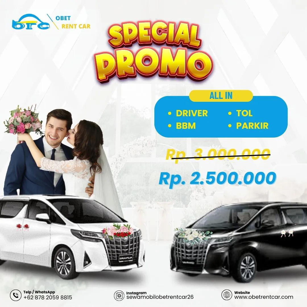 promo rental mobil pengantin